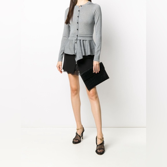 Alexander McQueen Peplum Knit Cardigan - Picture 2 of 12